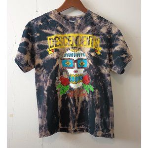 Descendents cropped tie-dyed band t-shirt Day of the Dead/Dork size M Medium